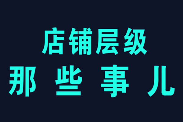 淘宝店铺层级 淘宝店铺层级