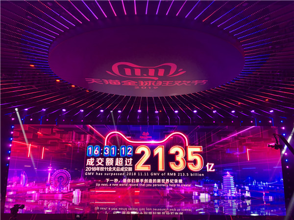 天猫“双11”1天成交额2684亿!又“买”出了新纪录 天猫“双11”1天成交额2684亿!又“买”出了新纪录